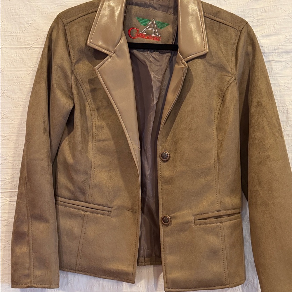 Women’s Vintage Armani  genuine Suede Blazer Jacket